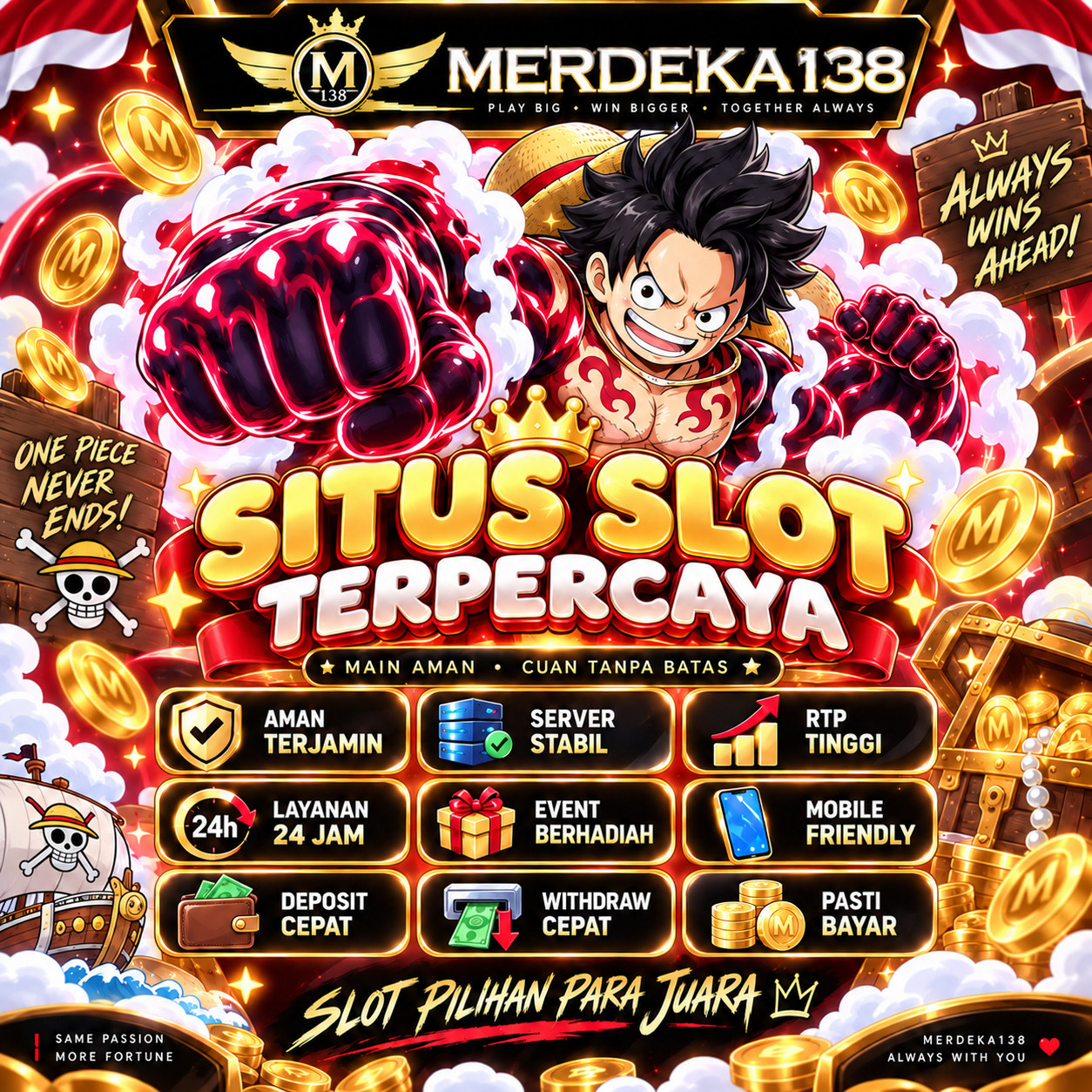MERDEKA138 - Masuk Jalur Alternatif Login Situs Terpercaya Kebanggaan Warga RI by Hey siriusly