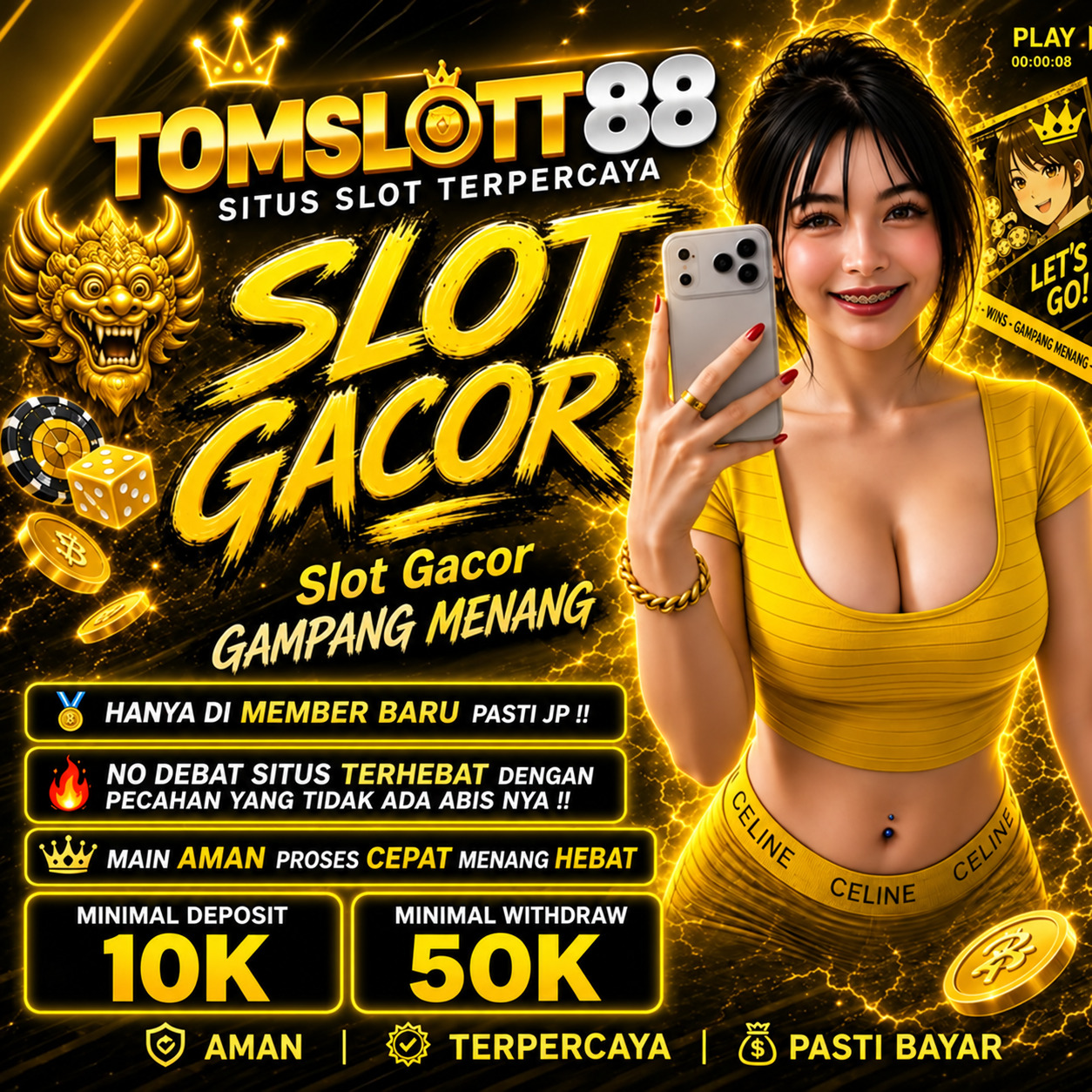 TOMSLOT88 🏆 Link Juara Situs Slot Gacor Resmi Hari Ini Mudah Jackpot Maxwin Slot88 Terbaru