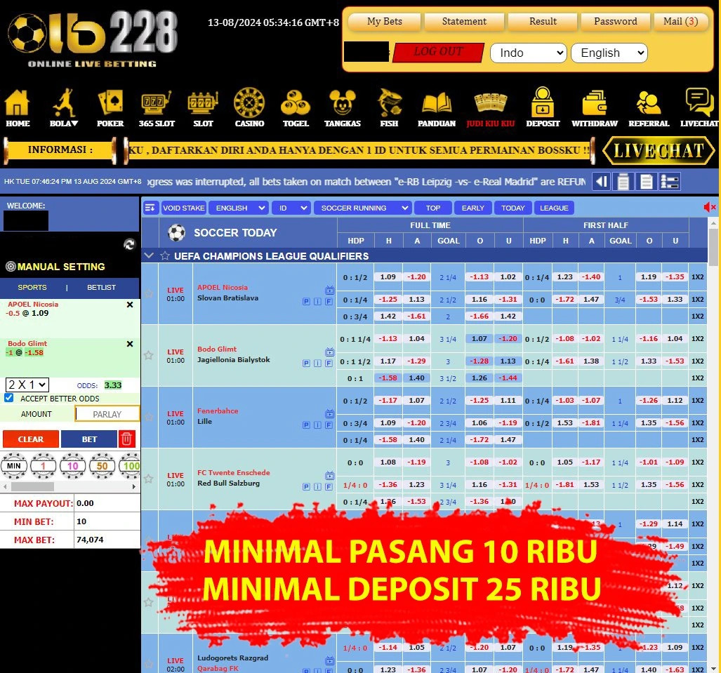 OLB228 Agen Situs Judi Bola Dan Slot Online Resmi Terpercaya di Indonesia